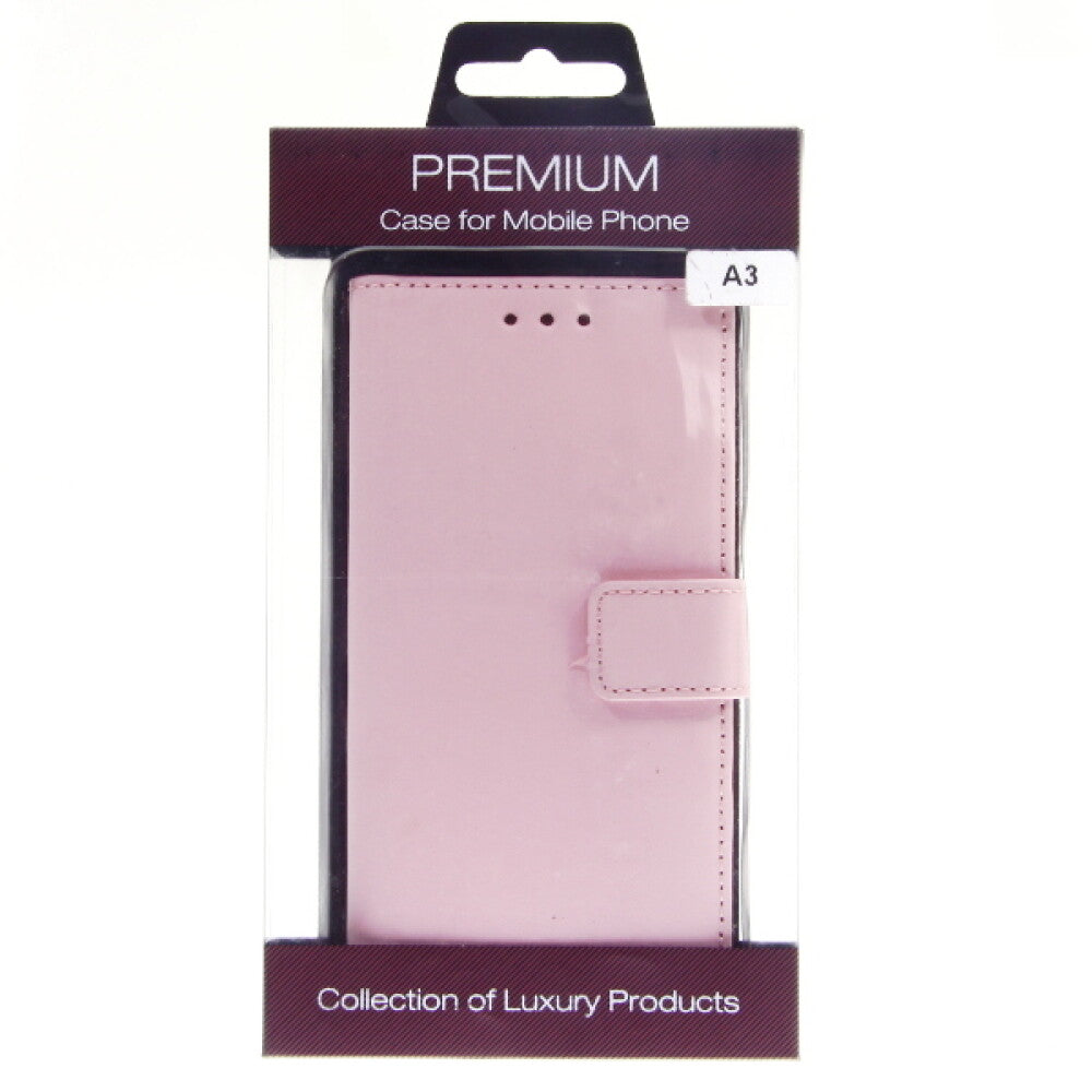 Book Case Handyhülle für Samsung Galaxy A3 A300 Rosa 4250710560820