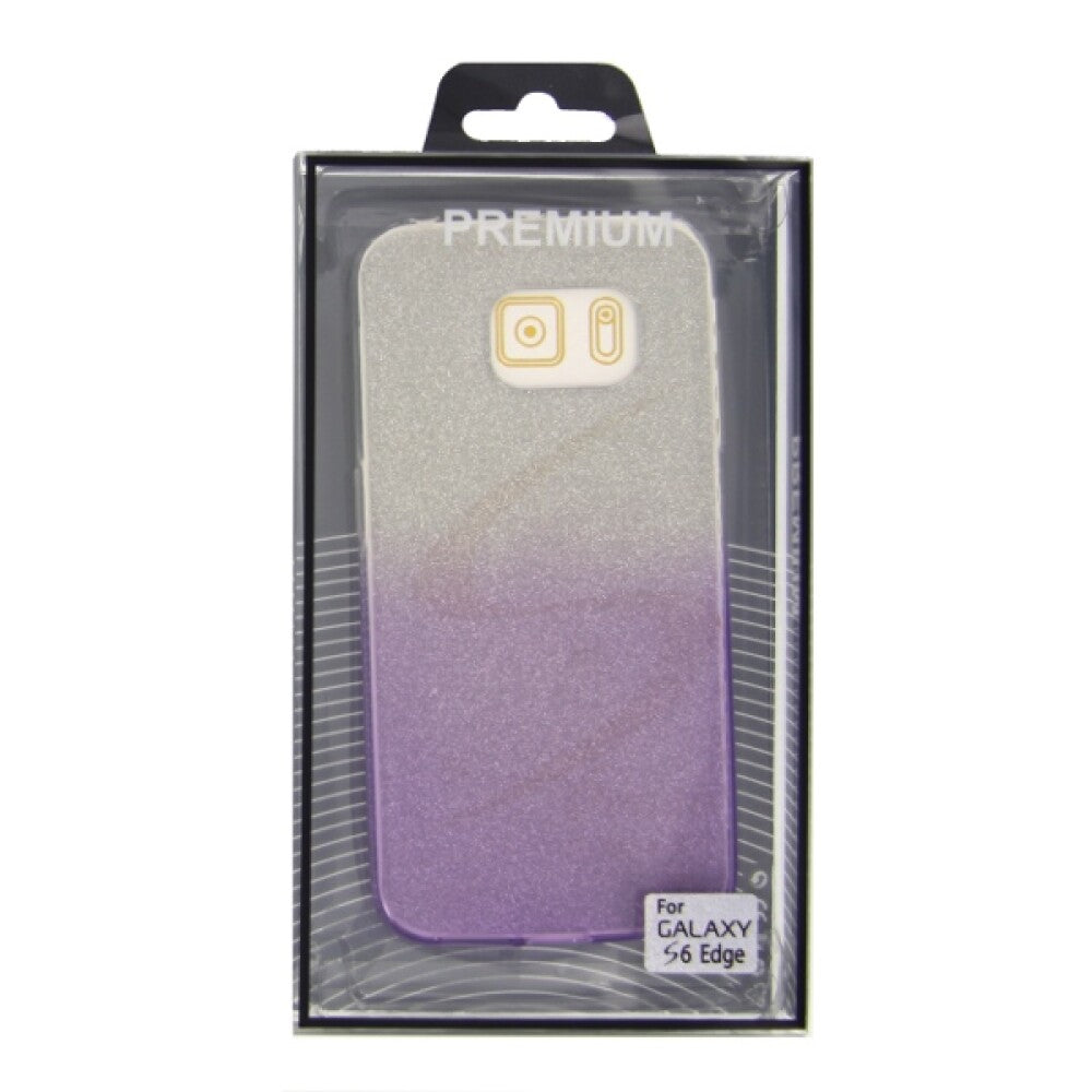 TPU Handyhülle für Samsung Galaxy S6 Edge Violett Schutz Tasche