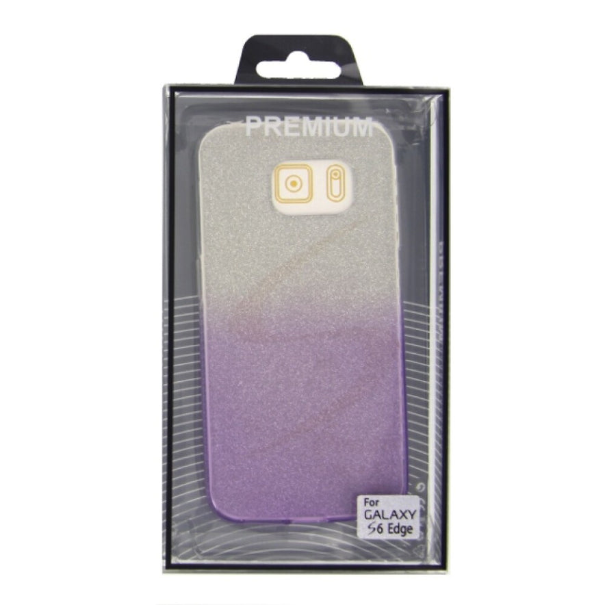 TPU Handyhülle für Samsung Galaxy S6 Edge Violett Schutz Tasche