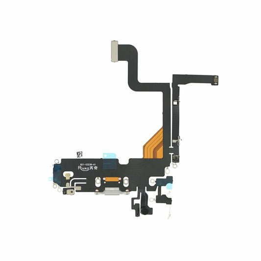 Ladebuchse für iPhone 13 Pro Silber Dock Connector Flex