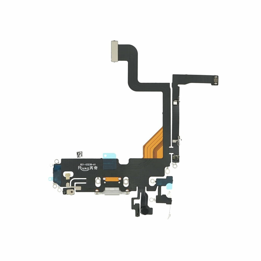 Ladebuchse für iPhone 13 Pro Silber Dock Connector Flex