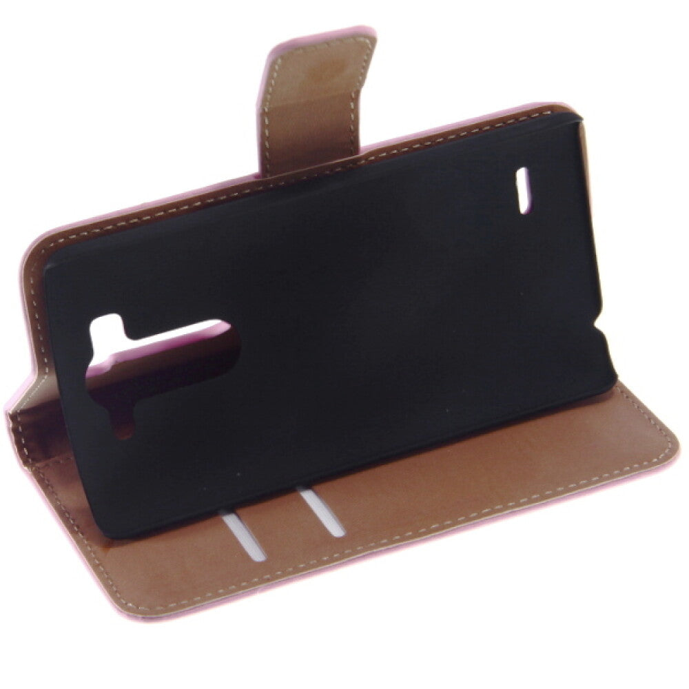 Lederhülle Handyhülle für LG G3 mini Rosa Schutz Tasche 4250710558124