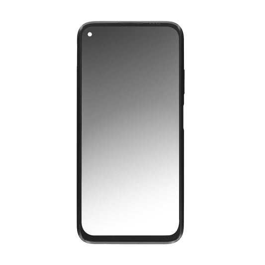 Display für Huawei P40 Lite LCD + Rahmen Schwarz Bildschirm Touch Ersatz