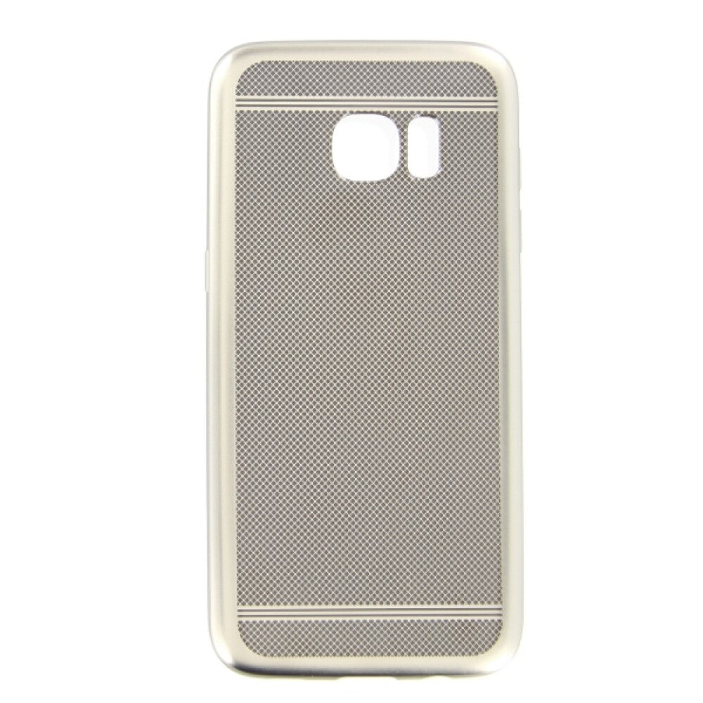 Silikonhülle für Samsung Galaxy S7 Edge Silber Handy Tasche Schutz