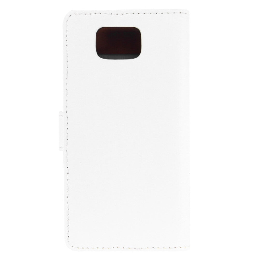 Lederhülle Handyhülle für Samsung Galaxy Alpha Weiß 4250710555574
