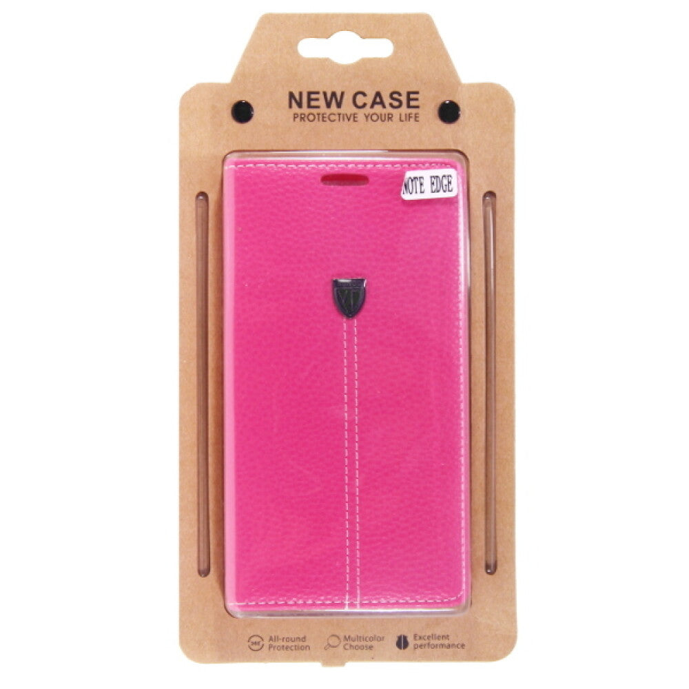 Book Case Handyhülle für Galaxy Note Edge Pink 4250710563951