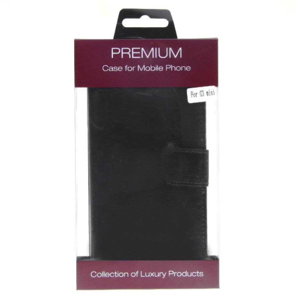 Book Case Handyhülle für LG G3 Mini Schwarz Lederhülle 4250710558100