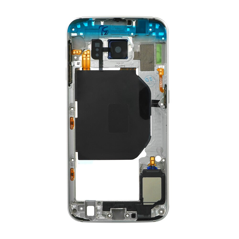 Original Mittelrahmen für Samsung Galaxy S6 G920F Schwarz GH96-08583A