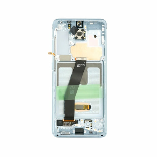 Original Display Samsung Galaxy S20 5G G980F G981B LCD + Rahmen Blau GH82-31432D