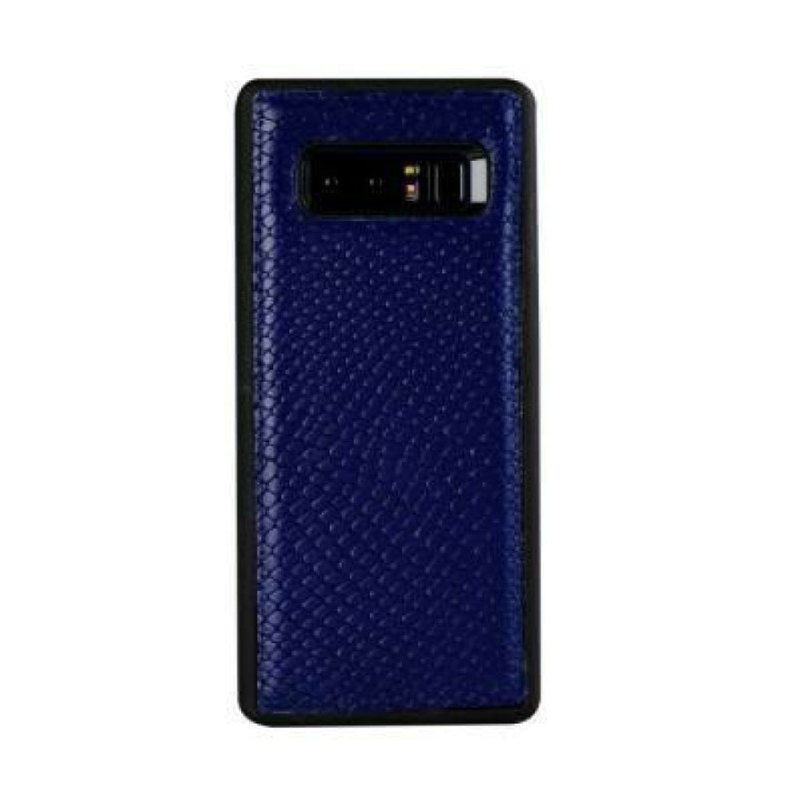 Echtleder Schutzhülle für Samsung Galaxy S8 vale blau