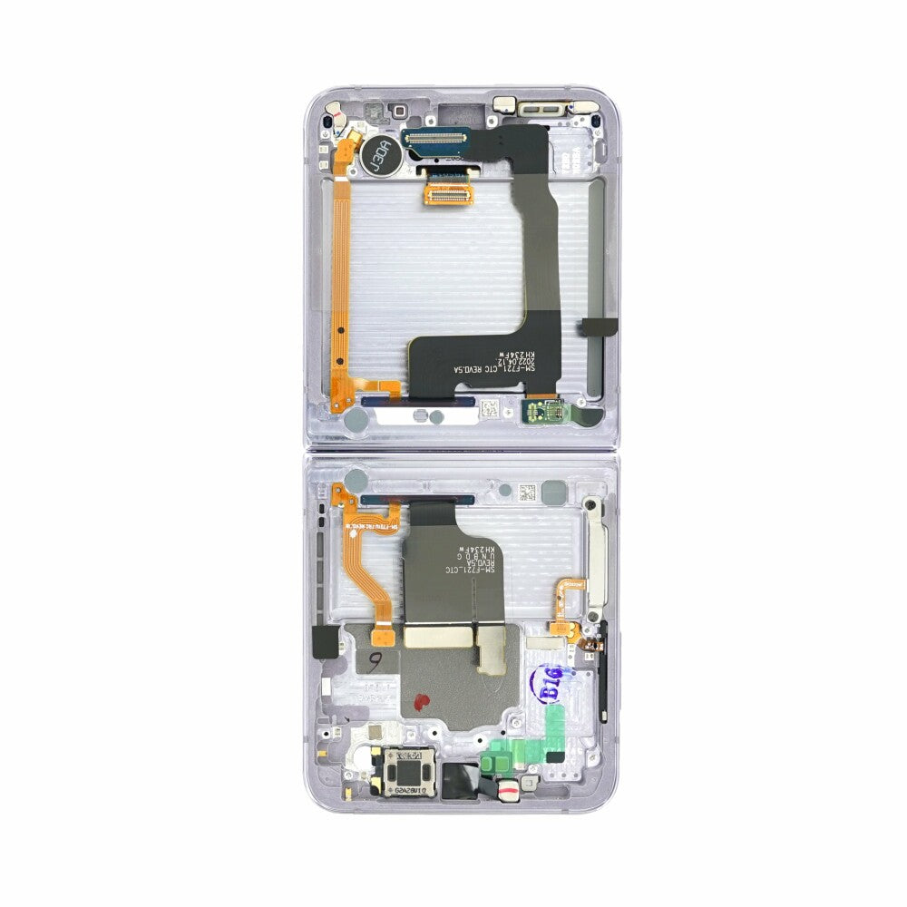 Original Display für Samsung Galaxy Z Flip4 5G lila LCD + Rahmen GH82-29440B