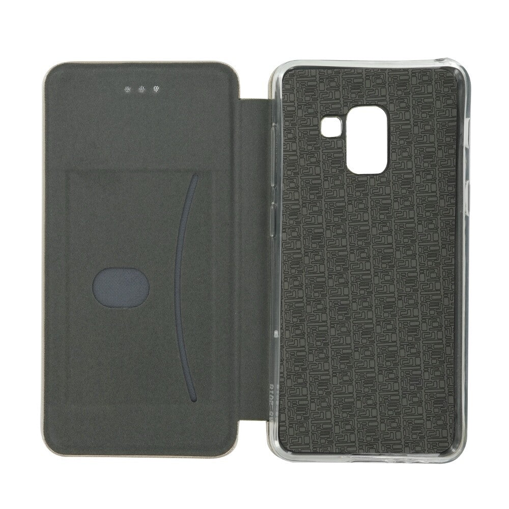 Flip Handyhülle für Samsung A8 2018 Gold cnt1267