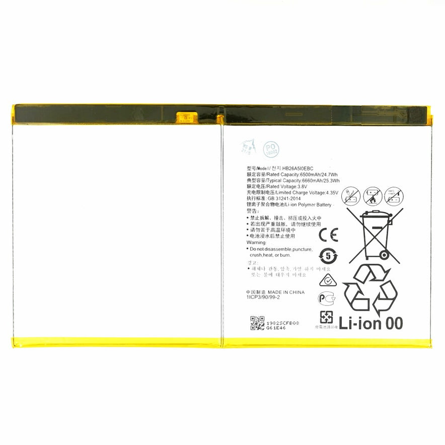 HB26A510EBC Akku für Huawei M3 Lite 10 M2 10 T2 10 Pro 4800mAh Ersatzakku