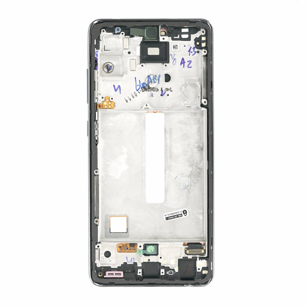Original Display für Samsung Galaxy A52 5G Schwarz LCD + Rahmen GH82-25524A