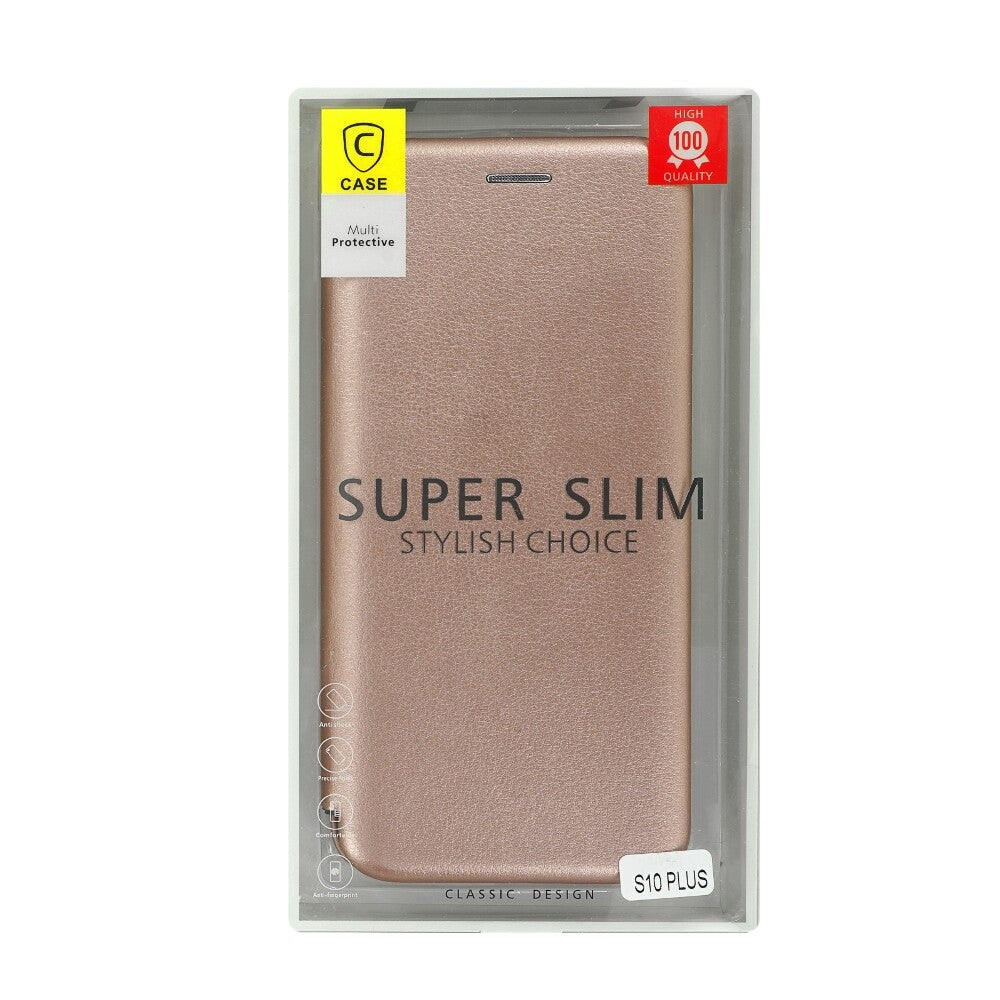 Flip Handyhülle für Samsung Galaxy S10 Plus Rose Gold cnt1301