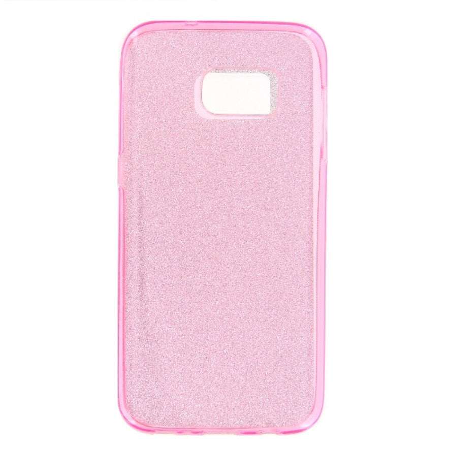 TPU Handyhülle für Samsung Galaxy S7 Rosa Glitter Case