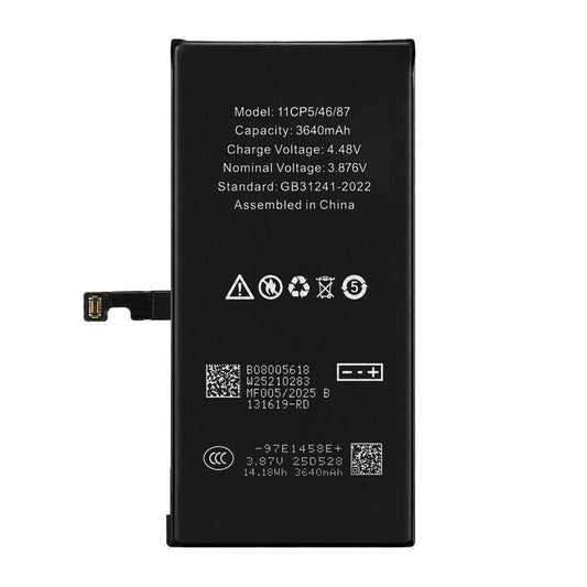 Diagnostizierbarer 3640-mAh-Akku mit hoher Kapazität für das iPhone 15