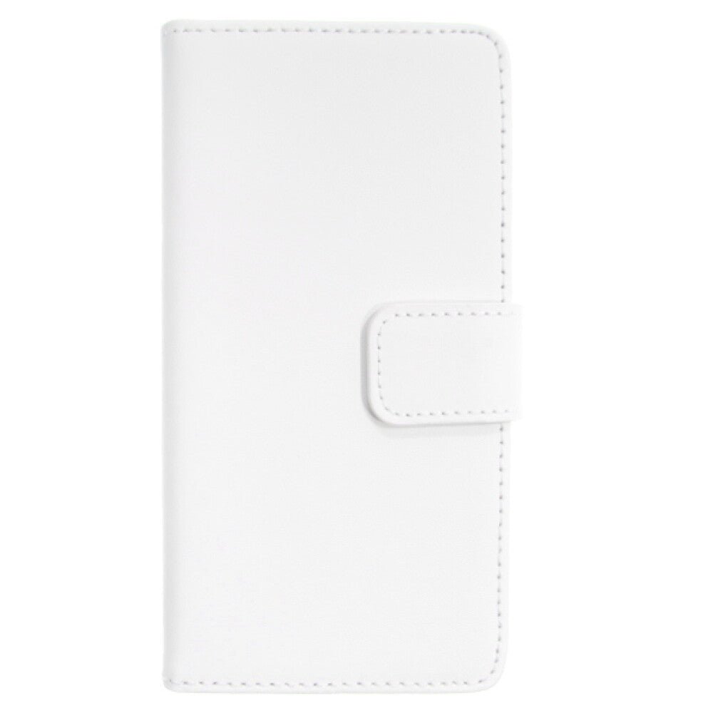 Book Case Handyhülle für Huawei P7 Weiß Lederhülle Schutztasche