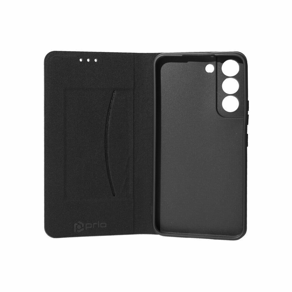prio Schutzhülle / Tasche mit Standfunktion für Samsung S22 blau-schwarz