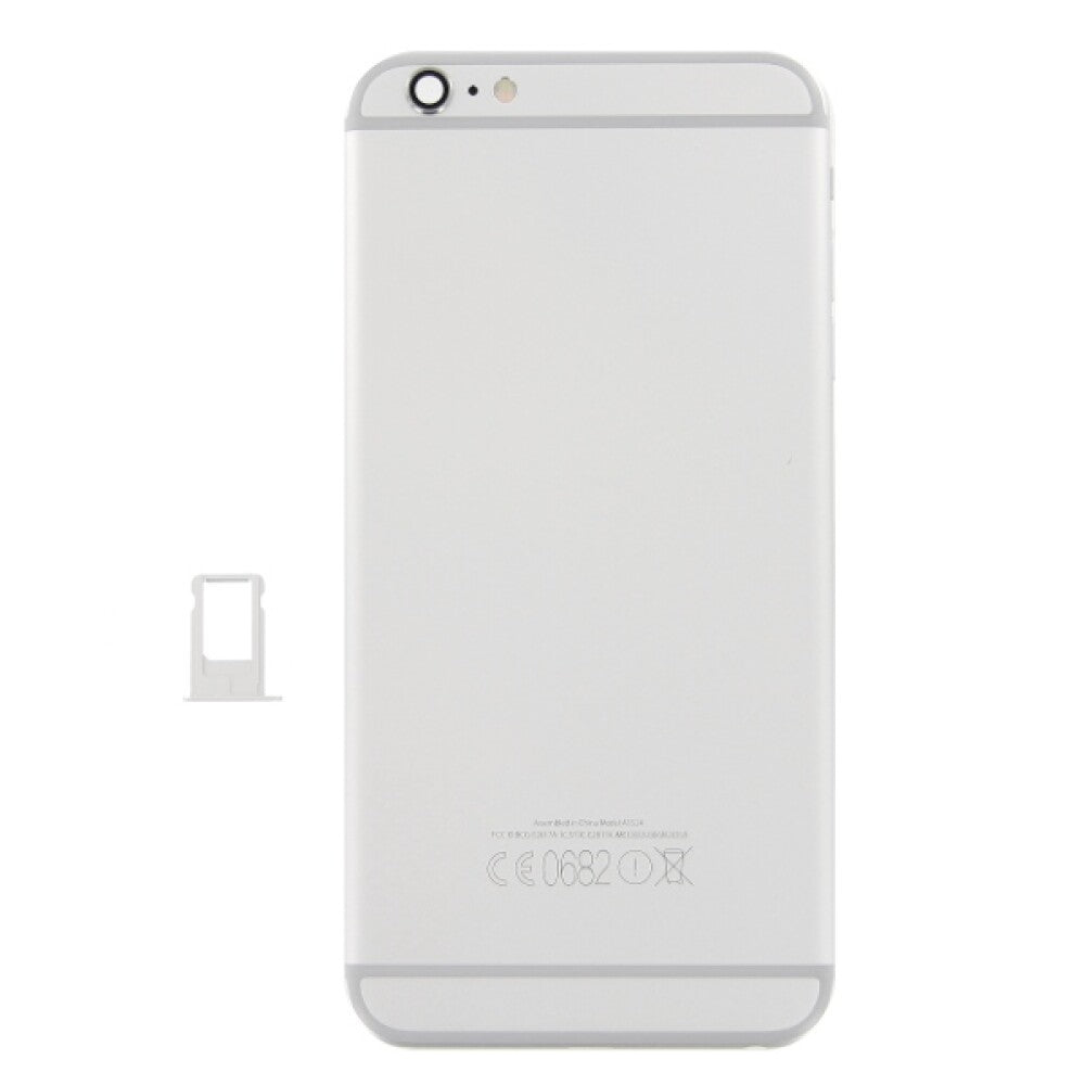 für iPhone 6P Akkudeckel Backcover Silber Akkufachdeckel Kameraglas