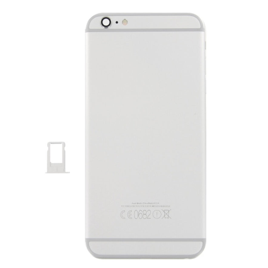 für iPhone 6P Akkudeckel Backcover Silber Akkufachdeckel Kameraglas