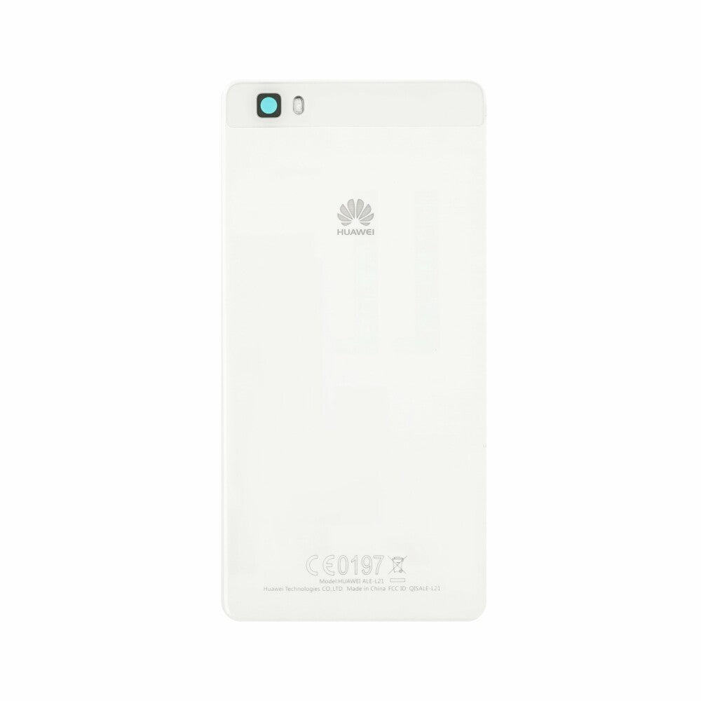 Original für Huawei P8 Lite Akkufachdeckel 02350GKS Weiß Rückseite