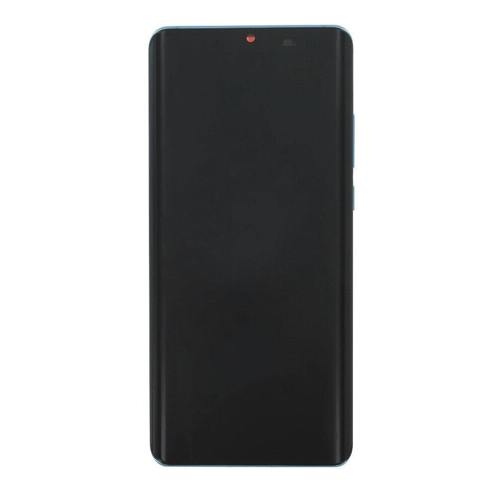 Original Display für Huawei P30 Pro LCD + Rahmen + Akku Aurora Blue 02352PGE