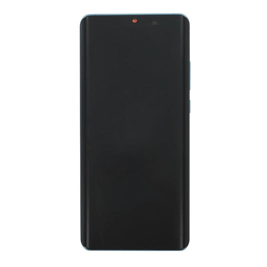 Original Display für Huawei P30 Pro LCD + Rahmen + Akku Aurora Blue 02352PGE