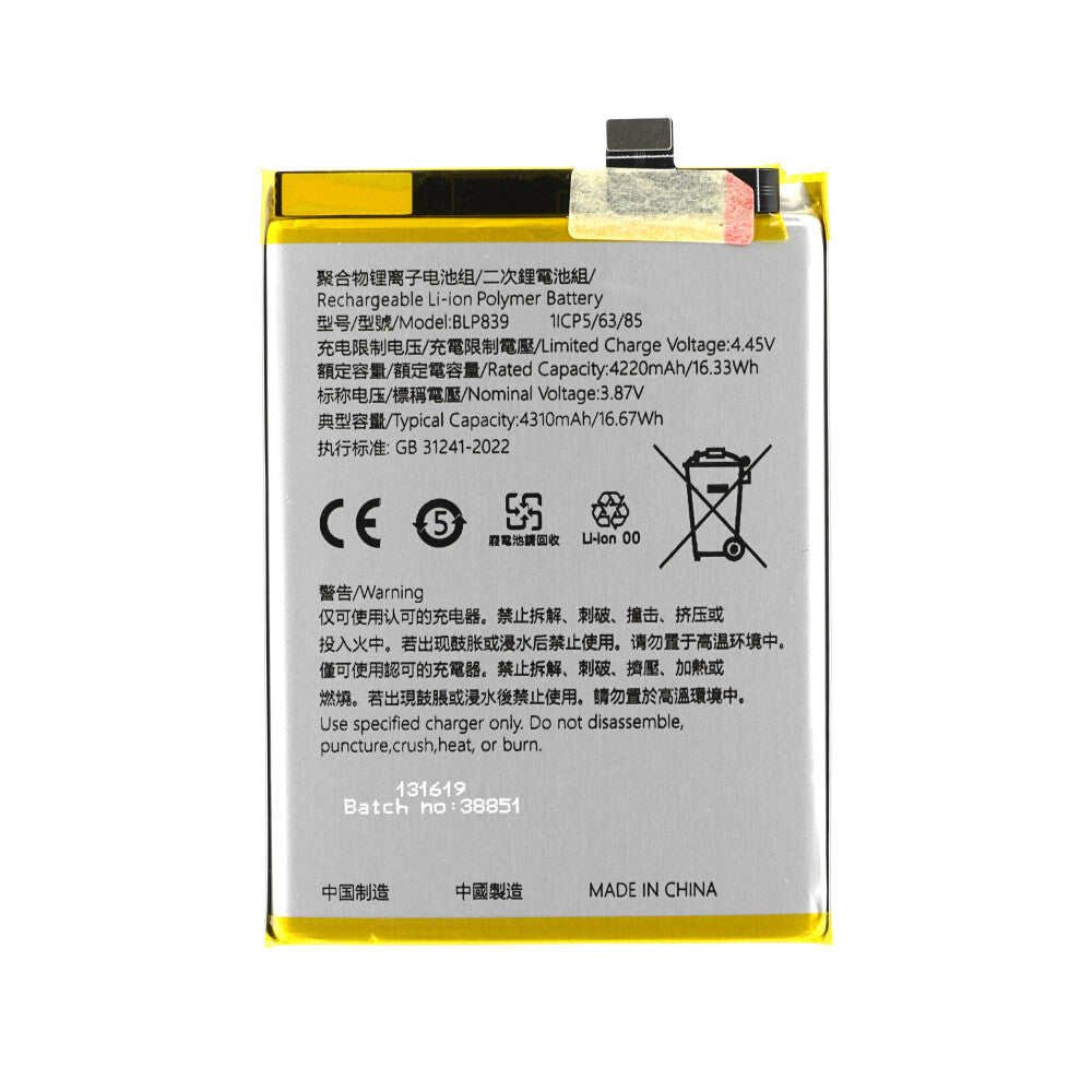 BLP839 Akku für Oppo A94 5G CPH2211 wie Original 4200mAh Batterie Ersatzakku