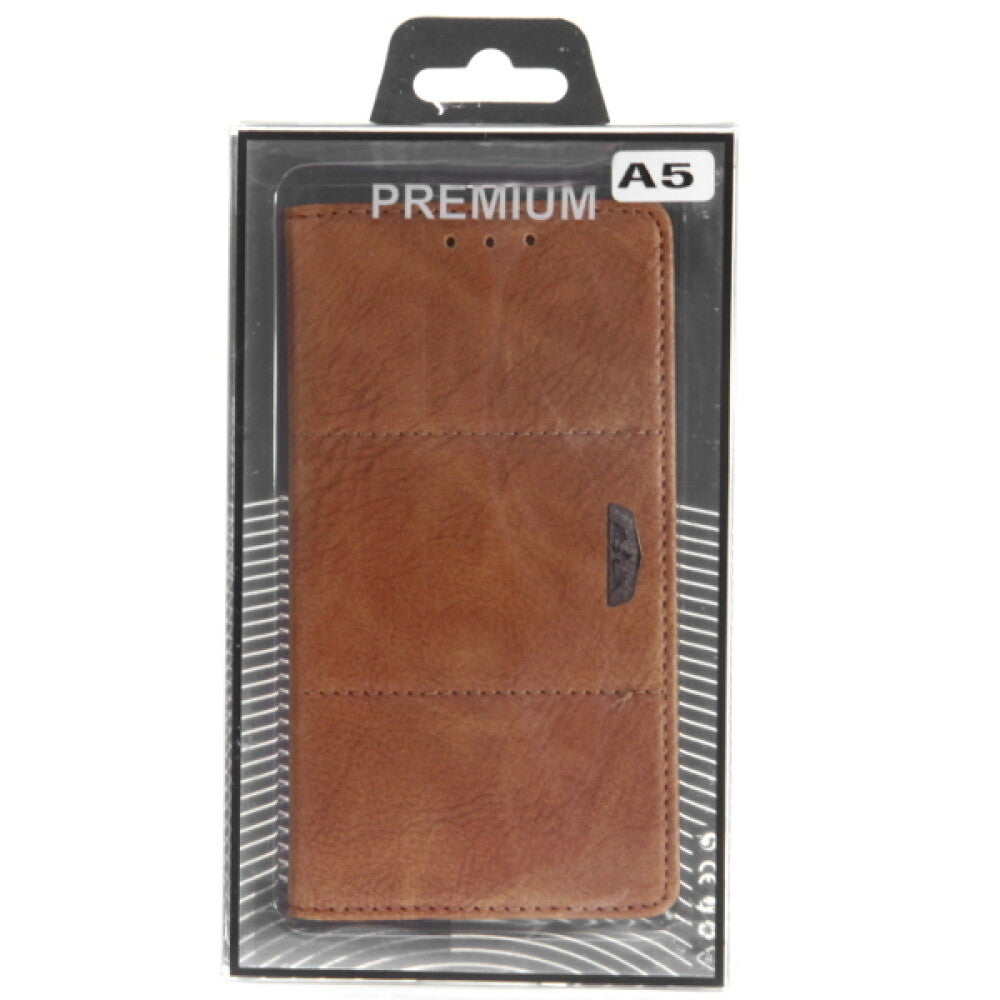 Book Case Handyhülle für Samsung Galaxy A5 Gold Schutz Tasche