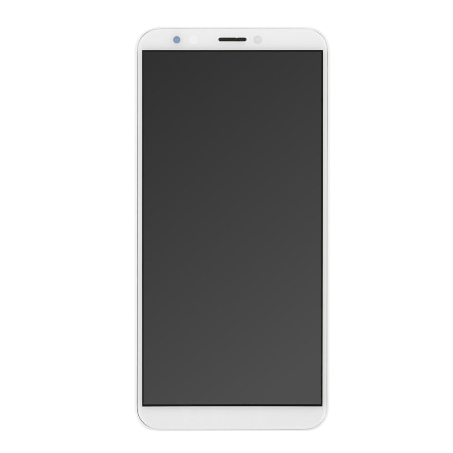 OEM display unit + frame for Huawei Y7 2018 white, without logo