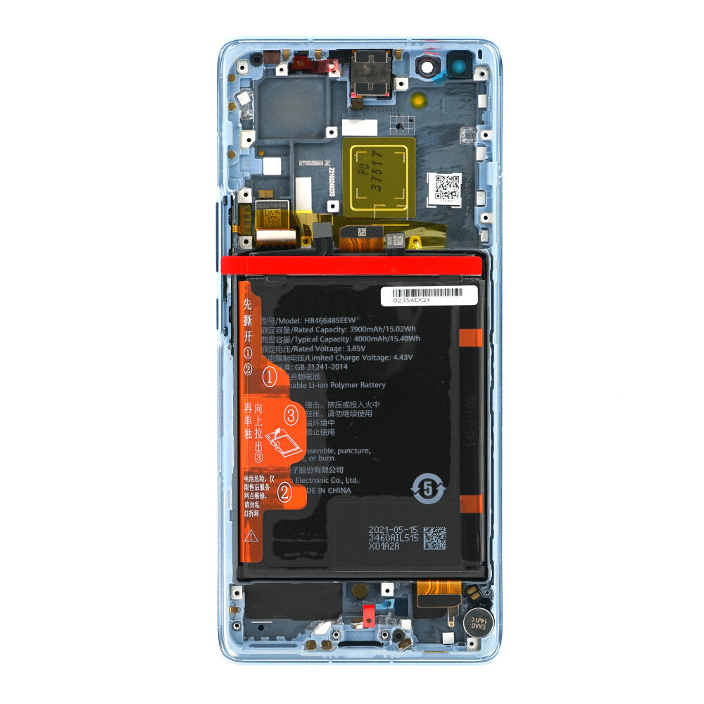 Original Display für Honor V40 5G Titanium LCD Bildschirm + Akku 02354DQY