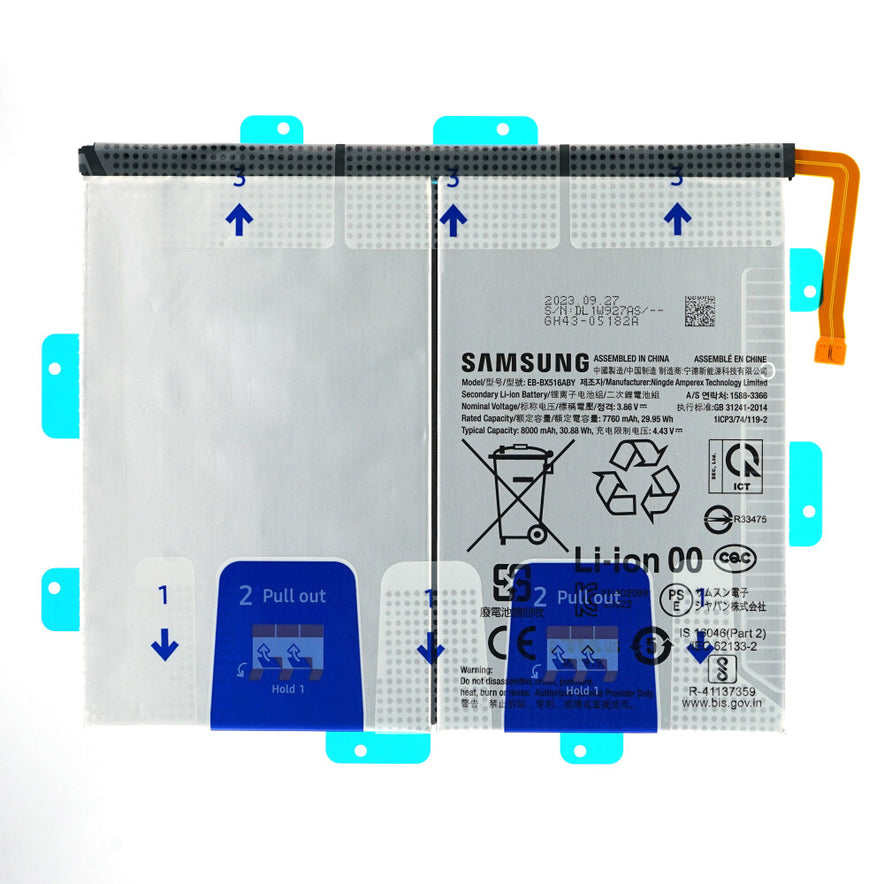 Original Samsung Akku EB-BX516ABY 8000 mAh für Galaxy Tab S9 FE GH82-32744A