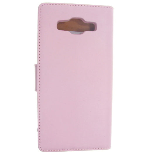 Leder Book Case Handyhülle für Samsung Galaxy A5 A500 Pink Schutz 4250710560851