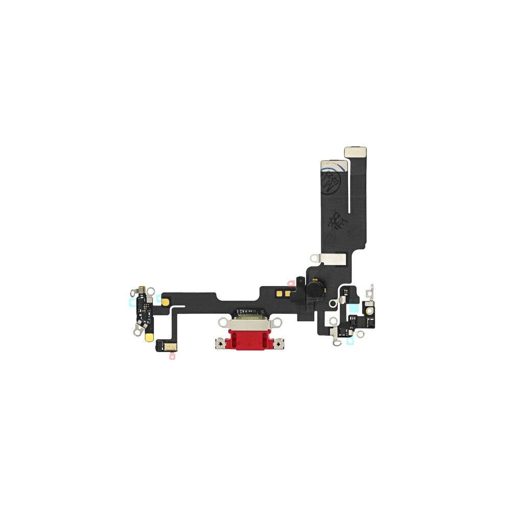 Ladebuchse für iPhone 14 Rot Dock Connector Flex Ersatz