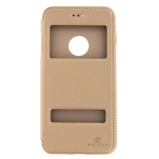 Flip Hülle Handyhülle für iPhone 7 Plus Gold Schutz Tasche