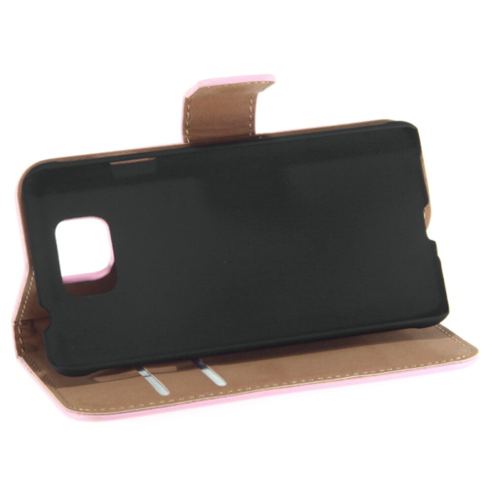 Lederhülle Handyhülle für Galaxy Alpha Pink 4250710555581