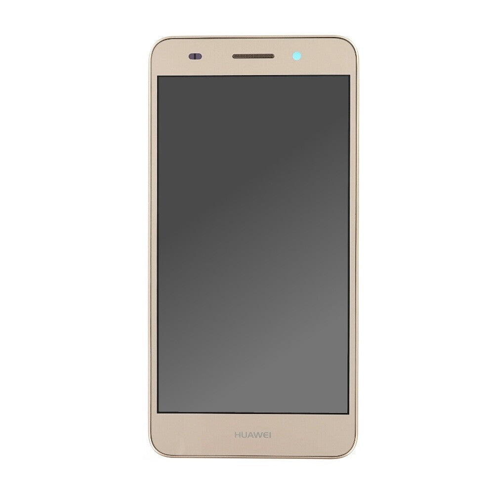 Original Display für Huawei Y6II Compact LCD + Rahmen Gold 02350VUK