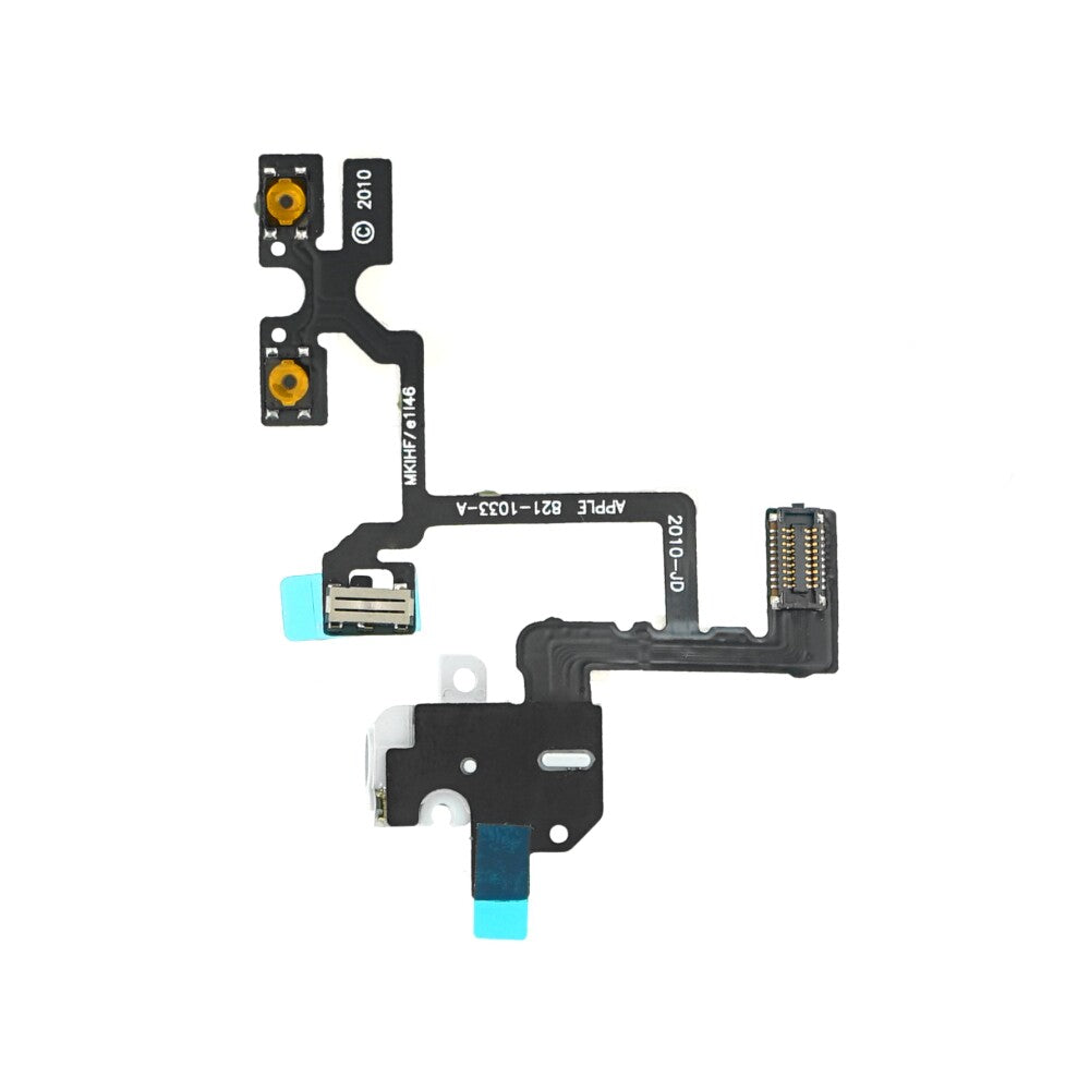 Ladebuchse für iPhone 4 Weiß Audio Jack Flex Dock Connector Ersatz