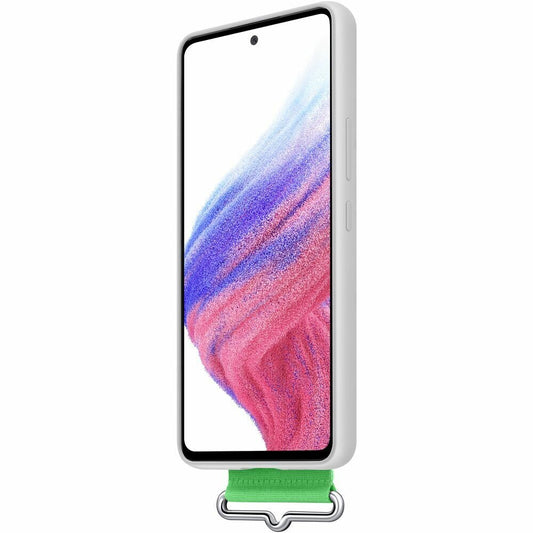 Original Silikonhülle Handyhülle für Samsung Galaxy A53 5G Weiß EF-GA536TWE