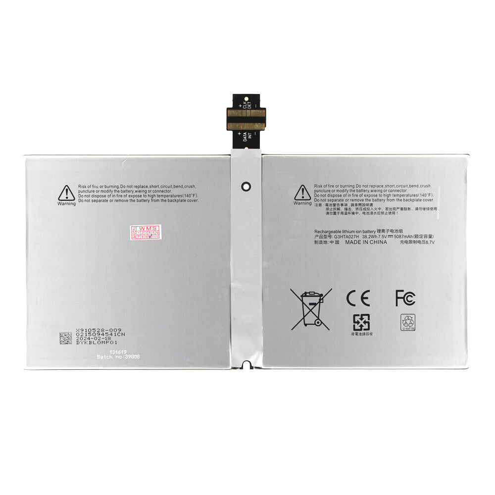 G3HTA027H DYNR01 Akku für Microsoft Surface Pro 4 wie Original Ersatzakku