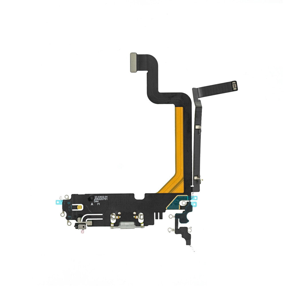 Ladebuchse für iPhone 14 Pro Max Silber Dock Connector Flex Ersatz