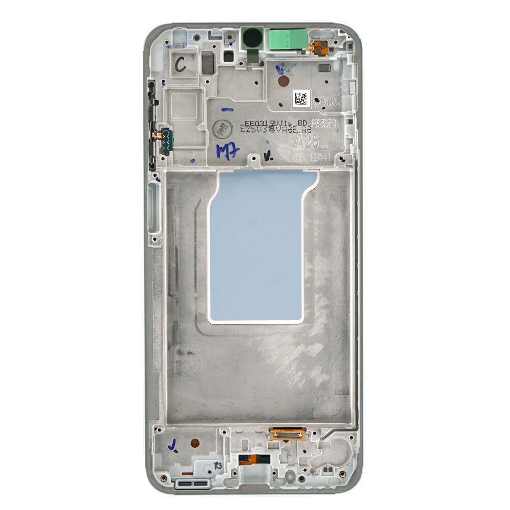 Samsung Display + Rahmen SM-A266 Galaxy A26 5G weiß GH82-37049B