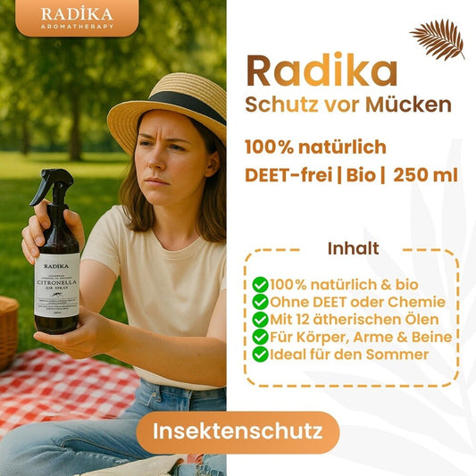 Mosquito Repellent Air Spray, Fliegenspray, 100% Rein, BIO, natürlich, 250 ml