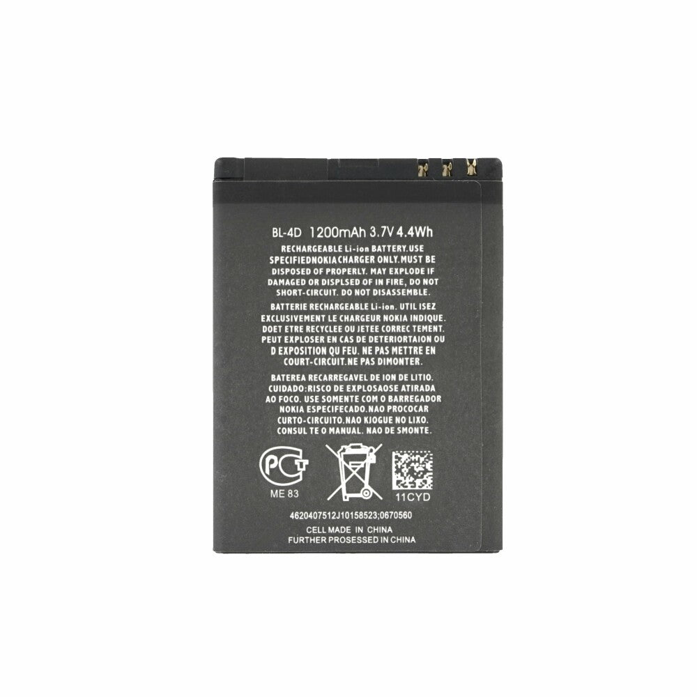 BL-4D Akku für Nokia N8 E5 N97 Mini 1200mAh Batterie Accu Ersatzakku
