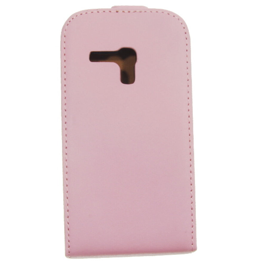 Slim Leder Flip Handyhülle für Galaxy S3 Mini Pink Schutz Case 8809263805252