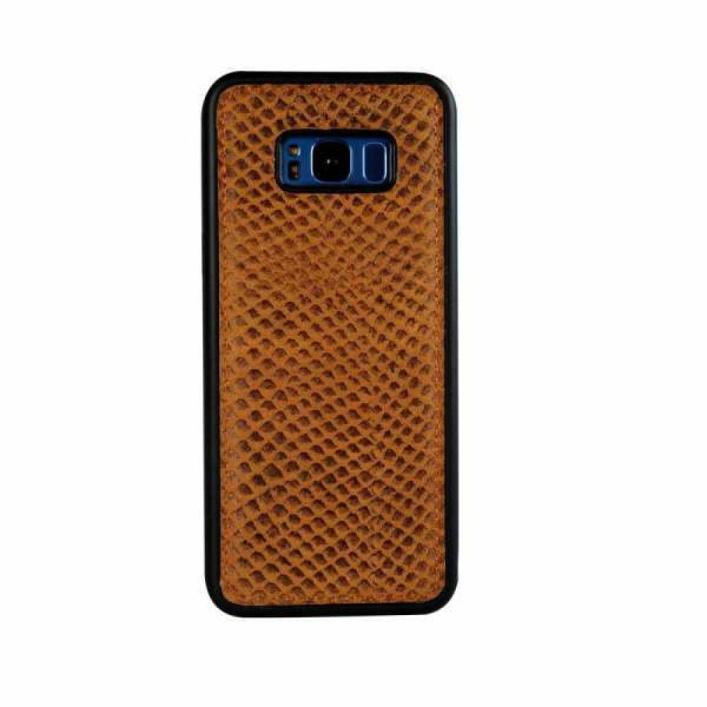 Echtleder Schutzhülle für Samsung Galaxy S8 Plus honigbraun
