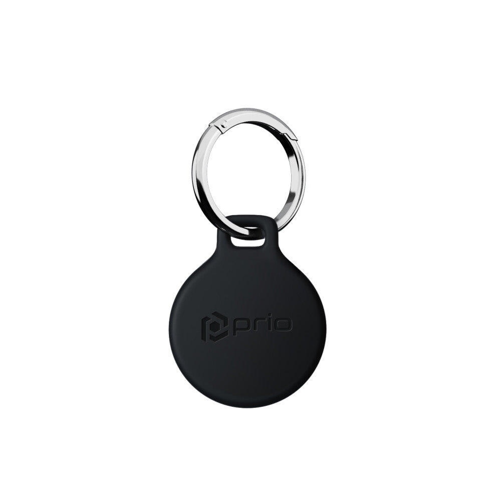 prio AirTag Hülle Button Schwarz