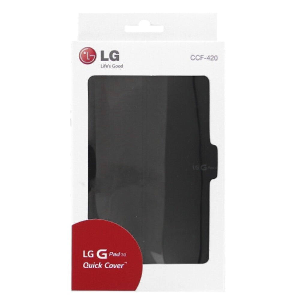 Original Flip Cover für LG G Pad E7 Schwarz CCF-420