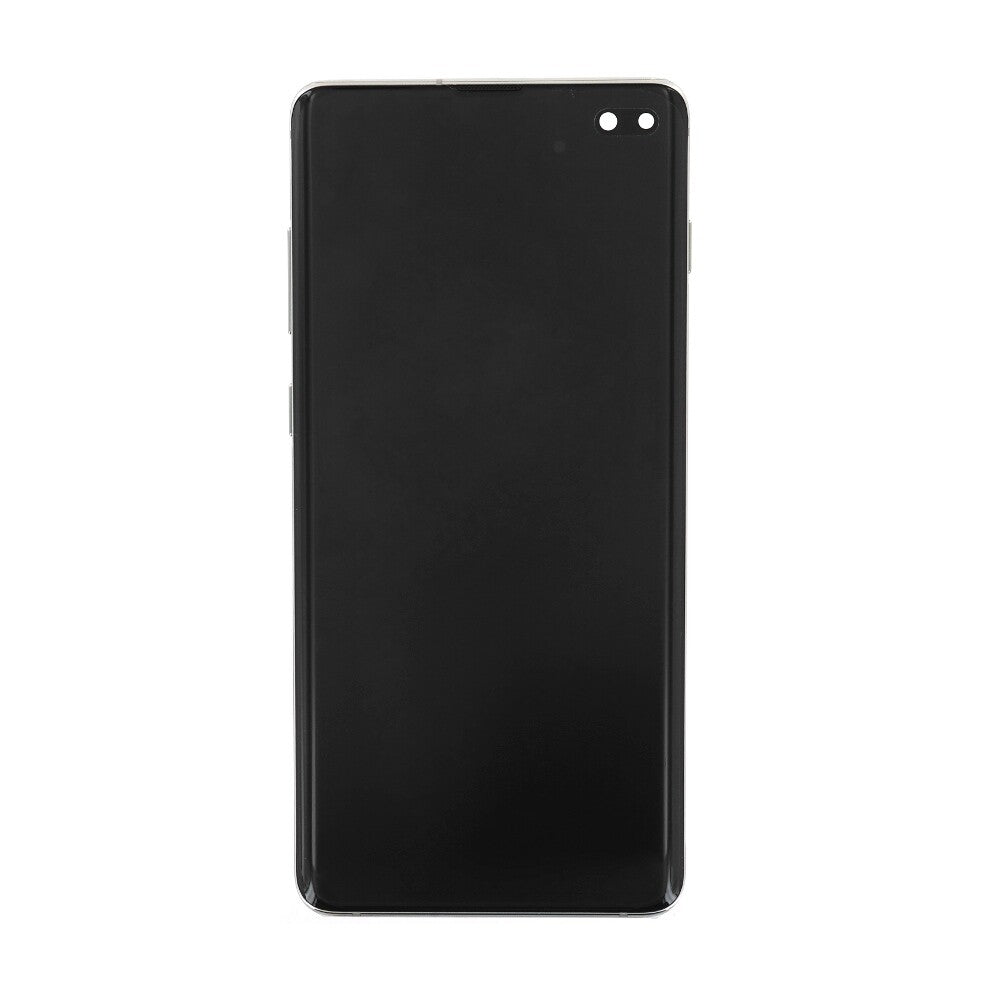 Samsung Displayeinheit + Rahmen G975F Galaxy S10+ silber GH82-18849G